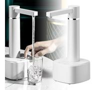 Xiuganpo Bomba de Distribuidor de Agua, Dispensador Eléctrico Eléctrico Ligero Compacto Fácil de Advertencia Fácil para el Hogar (WHITE)