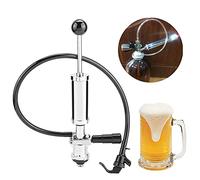 Xiuganpo Bomba de Fiesta de Barril de 4 Pulgadas con Gatillo de Apriete, Bomba de Fiesta de Cerveza de Barril Cromada de Alta Resistencia para Bar en Casa, de de Cerveza de (tipo S)