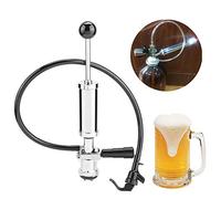 Xiuganpo Bomba de Fiesta de Barril de 4 Pulgadas con Gatillo de Apriete, Bomba de Fiesta de Cerveza de Barril Cromada de Alta Resistencia para Bar en Casa, de de Cerveza de (D)