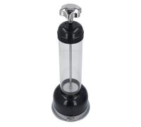 Xiuganpo Bomba de Respiración para Pantorrillas, Respirador Ajustable Portátil de Acero Inoxidable para Ganado, 1 X 17,91 X 6,10 Pulgadas (BLACK)
