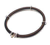 Xiuganpo Boquilla de Entrada de Cobre con Anillo de Burbuja para Acuario, Conveniente para Conectar el Tubo de Aire para Bomba de Oxígeno (Diámetro del círculo único 25 cm.)