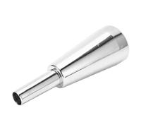 Xiuganpo Boquilla de Trompeta de Operación Conveniente Uso Simple para la Mayoría de las Trompetas Material Metálico (SILVER)