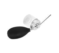 Xiuganpo Botella Pulverizadora Portátil para Fibras Capilares, Aplicador de Vidrio de Primera Calidad para Corrector de Pérdida de Cabello para Uso Doméstico, Color Negro