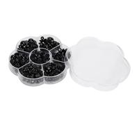 Xiuganpo Botones de Costura con Cúpula de Seta Negra para Manualidades, 184 Piezas de Ojos de Plástico para Muñecas y Osos, Suministros de Artesanía Seguros y Duraderos, para Amantes del Bricolaje