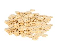 Xiuganpo Botones de Madera con Forma de Cabeza de Oso Lindo 2 Agujeros para Manualidades de Ropa DIY 250 Piezas Botones de Madera para Coser para Niños y Adultos