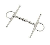 Xiuganpo Broca de Filete Duradera para Montar en la Boca de Caballo con Cadena de Bolas Que Evita Mordeduras, Ideal para Montar a Caballo Material de Acero Inoxidable