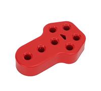 Xiuganpo Buje de Goma para Suspensión de Escape, Aislante Resistente para Soporte Estable del Silenciador, Perfecto para Varios Modelos de Automóviles, 1 Paquete (rojo)