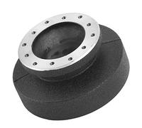 Xiuganpo Buje de Volante de Aluminio, Adaptador Antidesgaste para E36, Conector de Base de Volante de Fácil Instalación, Ajuste Universal para Marcas de Carreras, Negro, 1 Unidad