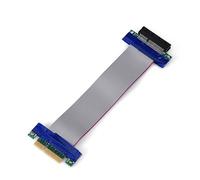 Xiuganpo Cable de Cinta de Extensión de Tarjeta Gráfica VGA Profesional PCI-E para Placa Base de Servidor, Cable de Extensión Flexible de 1X 4X 8X 16X Macho a Hembra (PCI-E 4X a 4X)