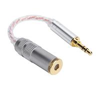 Xiuganpo Cable de Macho a Hembra Cable Adaptador de Auriculares de Sonido Suave para Dispositivos de Fuente de HiFiman ZX300A de 3,5 Mm (3.5 revolución Tridimensional 4.4 Equilibrio)