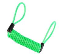 Xiuganpo Cable de Recordatorio de Seguridad con Bloqueo de Disco de Alarma para Motocicleta, Bicicleta, Scooter, Aleación de PVC de 3,5 MM, Naranja, Verde Fluorescente, Amarillo