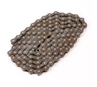 Xiuganpo Cadena de Bicicleta de una Sola Velocidad de 116 Eslabones para Bicicleta de Montaña, Cadena de de Repuesto Universal con Fuerte Compatibilidad - Acero Mn de Alta Resistencia, Fácil (BROWN)