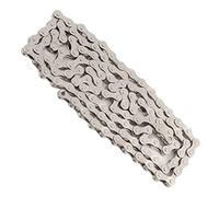 Xiuganpo Cadena de Bicicleta de una Sola Velocidad de 116 Eslabones para Bicicleta de Montaña, Cadena de de Repuesto Universal con Fuerte Compatibilidad - Acero Mn de Alta Resistencia, Fácil (SILVER)