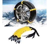 Xiuganpo Cadena de Nieve para Neumáticos Cadenas de Seguridad para Automóviles y Camiones con Clavos de Alta Rigidez, Potente Cinturón de Ingeniería para una Conducción Cómoda en Carreteras