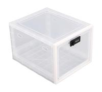Xiuganpo Caja de Bloqueo de Gran Capacidad con Bloqueo de 3 Dígitos para Autocontrol y Almacenamiento Seguro Diseño Claro (Blanca transparente)