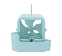 Xiuganpo Caja de Enfriamiento de Hielo Colgante para Ventilador Eléctrico, Enfriador de Hielo Verde Versátil para Refrescar la de Verano con 4 Tazas de