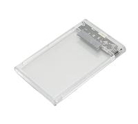 Xiuganpo Caja HDD Transparente de 2,5" Transmisión Portátil de Alta Velocidad USB3.0 para Compatible con Caja SSD HHD Móvil de 2,5 Pulgadas para SSD (U25TY3.0)