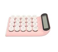 Xiuganpo Calculadora de Interruptor Azul Antideslizante Desmontable con Sentido Mecánico y 20 Teclas para Oficina en Casa (Pink)