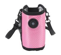 Xiuganpo Calentador de Biberones con Pantalla Digital, Bolsa con Temperatura Ajustable, Calentador de Biberones para Casa, Coche y Viaje (Rosa roja)