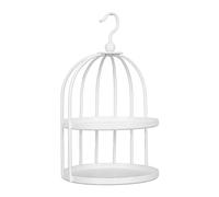 Xiuganpo Calentador de Cera de Sellado Atractivo Estilo de Jaula de Pájaros Negro Operación Fácil para Entusiastas de las Manualidades Material (WHITE)