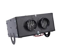 Xiuganpo Calentador de Espacio, Calentador de Coche de Doble Puerto de 24 V, 600 W, Desempañador con Tubos de Papel de Aluminio para Coche, Oficina, Tienda de Campaña, Eléctrico Portátil para