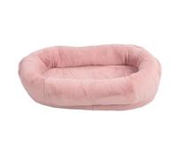 Xiuganpo Cama para Perros Humanos Gigante Suave y Acogedora con Soporte para la Cabeza para Uso en Invierno Rosa para Adultos y Mascotas (100 * 70 * 30CM)