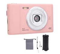 Xiuganpo Cámara Digital 4K 50 MP, Zoom 8X, Tamaño Compacto de Bolsillo | Cuerpo ABS, Pantalla IPS, Antivibración, Luz de Relleno, Micrófono Incorporado, Carga USB C, Selfies de Viaje, Uso