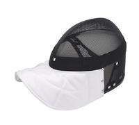 Xiuganpo Casco de Esgrima Máscara de Malla de Acero Al Carbono Paño Antipuñalamiento Forro Interior Espada Lámina Sable Casco Protector para Entrenamiento Competición Adulto Ajustable Certificado CE