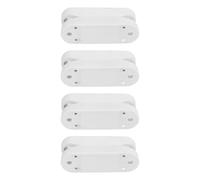 Xiuganpo Catadrina de Puerta de Almacenamiento RV y Kit de Cabestro, ABS con ABS Blanco 4 par de Simples Capturas de Puertas de Diseño Magnett y Kit de Guardianes para Cabañas