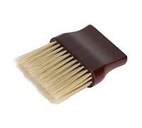 Xiuganpo Cepillo de Barbería para Cuello con de Madera Sólida para Uso | Cerdas de nailon suaves para corte de pelo, afeitado, salón, hogar, suaves para pieles sensibles.