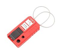Xiuganpo Cerradura de Cable de Bloqueo y Etiquetado Ajustable para Mantenimiento de Apagado Industrial - Cerradura de Aislamiento Eléctrico de Acero Inoxidable 1 Unidad