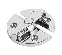 Xiuganpo Cerradura de Pestillo de Botón de Giro Marino de Acero Inoxidable para Puertas de Consola Central de Escotilla de Barco, Acero Inoxidable 316, Tamaño de 2,2 X,4 Pulgadas, para Accesorios