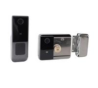 Xiuganpo Cerradura de Puerta Electrónica Inteligente Impermeable de Alta Seguridad Huella Digital Contraseña Entrada Control Remoto Dormitorio Apartamento para Dispositivos Inteligentes