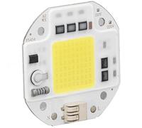 Xiuganpo Chip LED de Cuentas de Lámpara COB de Alta Potencia para Reflector Interior, Iluminación Artesanal, 220V, Aluminio Duradero a Prueba de Golpes, 2,4x2,4 Cm (100W Blanco frío 6000K-6500K)