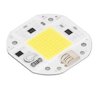 Xiuganpo Chip LED de Cuentas de Lámpara COB de Alta Potencia para Reflector Interior, Iluminación Artesanal, 220V, Aluminio Duradero a Prueba de Golpes, 2,4x2,4 Cm (50W Blanco frío 6000K-6500K)