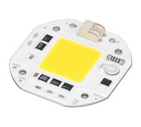 Xiuganpo Chip LED de Cuentas de Lámpara COB de Alta Potencia para Reflector Interior, Iluminación Artesanal, 220V, Aluminio Duradero a Prueba de Golpes, 2,4x2,4 Cm (100W Blanco cálido 2700K-3000K)