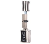 Xiuganpo Cilindro de Cerradura Inteligente, Cerradura de Puerta Segura Biométrica con Huella Dactilar para Puertas de Seguridad, Aleación de Zinc de 40-100mm, 3 Métodos de Desbloqueo