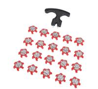 Xiuganpo Clavos de Repuesto para Zapatos, Clavos de Tracción Antideslizantes para un Mejor Agarre en Superficies Exteriores, Kit de 20 Piezas (Rojo)