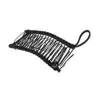 Xiuganpo Clips de Cabello de Plátano, Herramienta de Ranura de Almejas de Inodoro Duradera y Elástica para Niñas para Cabello Grueso y Rizado Cómodo (BLACK)