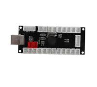 Xiuganpo Codificador USB para Juegos, Controlador Negro de para Máquinas de Juegos y PC, Diseño Duradero y Elegante (CY-822C)