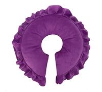 Xiuganpo Cojín de Almohada Facial Suave Desmontable para Cama de Masaje de Salón en Forma de U, Tela Agradable para la Piel, Rosa, Morado, Rojo, Morado, café para Centro de SPA (Almohada en forma de