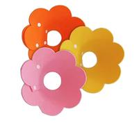 Xiuganpo Collar de Recuperación para Gatos, Bonito Diseño de Botón a Presión con Forma de Girasol para Comodidad Después de la Cirugía, Juego de 3 Piezas en Colores Brillantes (L)