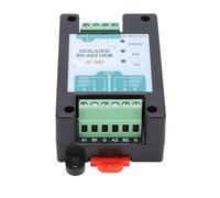 Xiuganpo Concentrador 485 Aislado de Grado Industrial, ABS 1 Puerto Maestro 2 Subpuertos 500 MA 9-40 V CC, Múltiples Dispositivos Aplicables Admite 128 Dispositivos, Soporte para