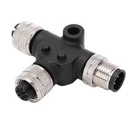 Xiuganpo Conector en T para Redes Marinas NMEA 2000, Alta Compatibilidad, IP67, Resistente Al Agua, ABS, Conector de 5 Pines para Lowrance Simrad B&G