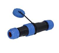 Xiuganpo Conector Macho Hembra de Soldadura Múltiple Resistente Al Agua para Aviación Instalación Eficiente para Equipos de Comunicaciones y Computadoras Cobre PA66 (2 núcleos)