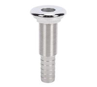 Xiuganpo Conector Pasante para Yate, Conector Pasante Recto con Púas para Manguera de 3/4 de Pulgada de Diámetro Interior, Accesorio para Barco Marino de Acero Inoxidable