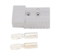 Xiuganpo Conector Rápido de Batería, Desconexión de Energía Confiable de 350A 600V para Remolque de Carretilla Elevadora, Material de Cobre Rojo Retardante de Llama