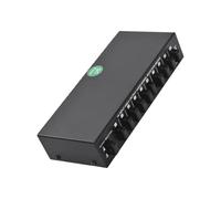 Xiuganpo Conmutador de Vídeo y, Selector Mecánico de 10 Entradas y 2 | Conmutador de Vídeo, Plug and Play, Carcasa de Acero, Respuesta de Frecuencia de 20-20 KHz, No Necesita Energía, para