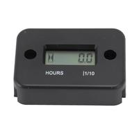 Xiuganpo Contador Horario Digital Mini Tacómetro de Motor Impermeable para Generadores, Material ABS, Pantalla LCD, 9999,9 Horas