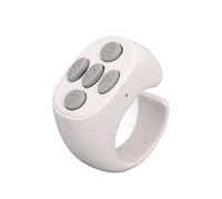 Xiuganpo Controlador de Anillo Inteligente 5,3, Volteador de Página Inalámbrico para Ver y Leer Vídeos, Hecho de Material ABS de (White)
